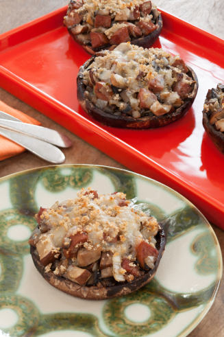 Chorizo-stuffed mushrooms